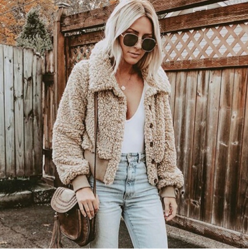 Tularosa Bradlee Faux Shearling Bomber Jacket